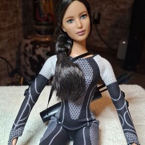 Stylish Black and Gray Doll Outfit